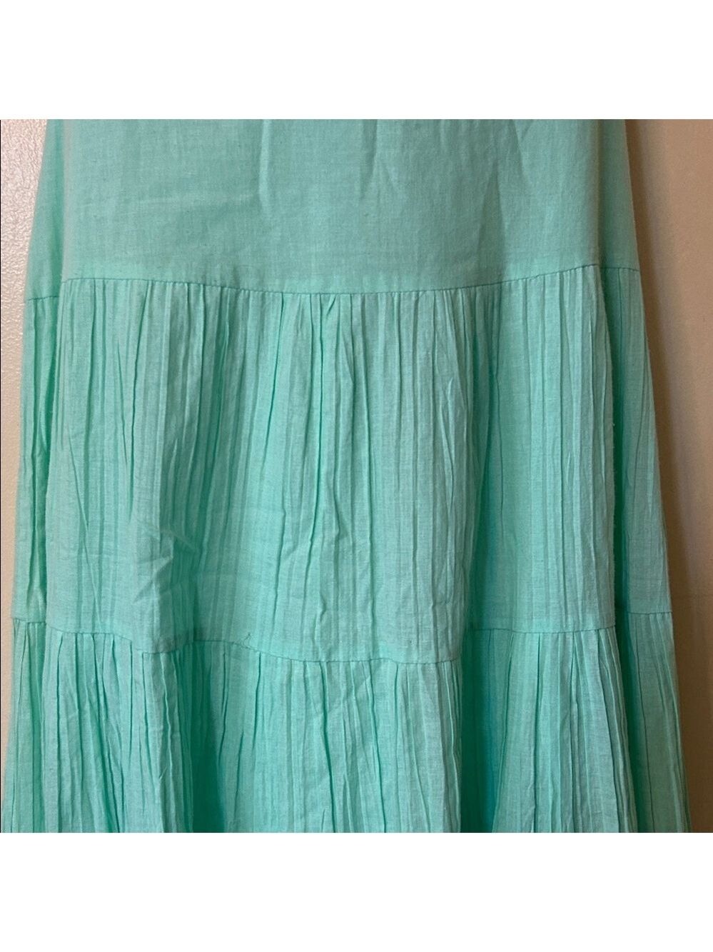 Sweet by Miss Me Mint A-Line Skirt with Sequin Hem size L - Picture 4 of 11